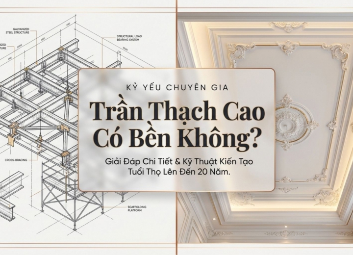 Trần Thạch Cao Có Bền Không? Bao Lâu Phải Sửa? Giải Đáp Chi Tiết Từ Chuyên Gia