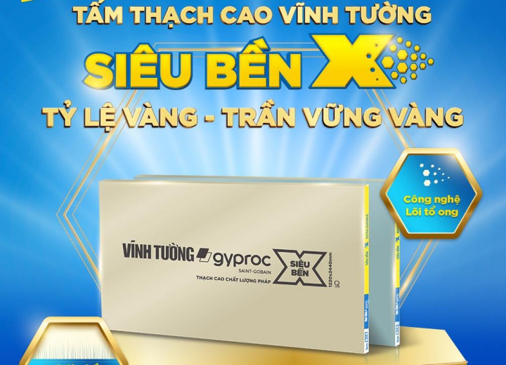 Tấm thạch cao Vĩnh Tường Siêu Bền X luôn là lựa chọn của Đa Kiến Trúc