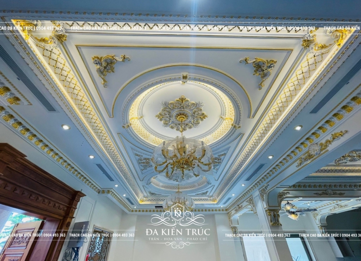 Thiết Kế – Thi Công Trần / Phào Chỉ Thạch Cao Tân Cổ Điển TPHCM