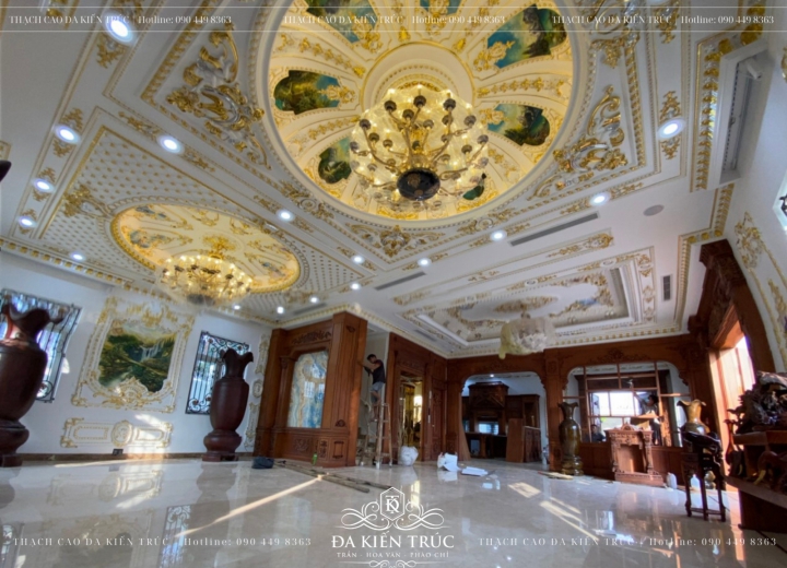 Thi Công Trần Thạch Cao Tân Cổ Điển Tại Phường Tân Thới Hiệp Đẹp